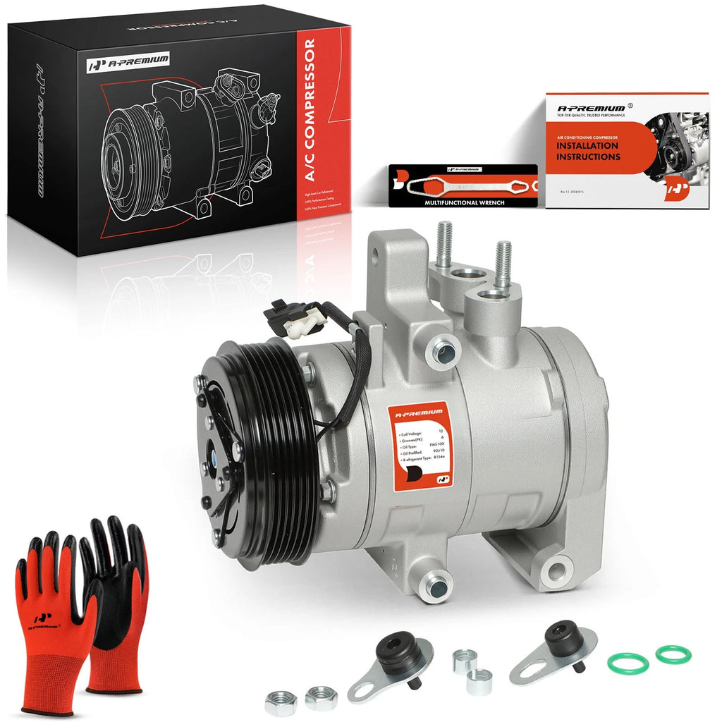 A/C Compressor with Clutch for Ford F-150 Lobo (2011–2014)