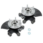 Set of 2 Wheel Bearing Hub Steering Knuckle for Ford Mazda (2001–2004)