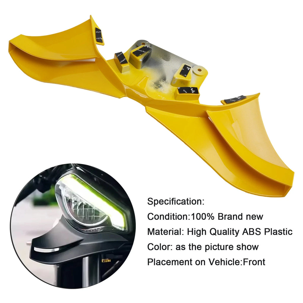 Front Spoiler Winglet for Triumph Street Triple 765R/RS (2023–2025) Yellow