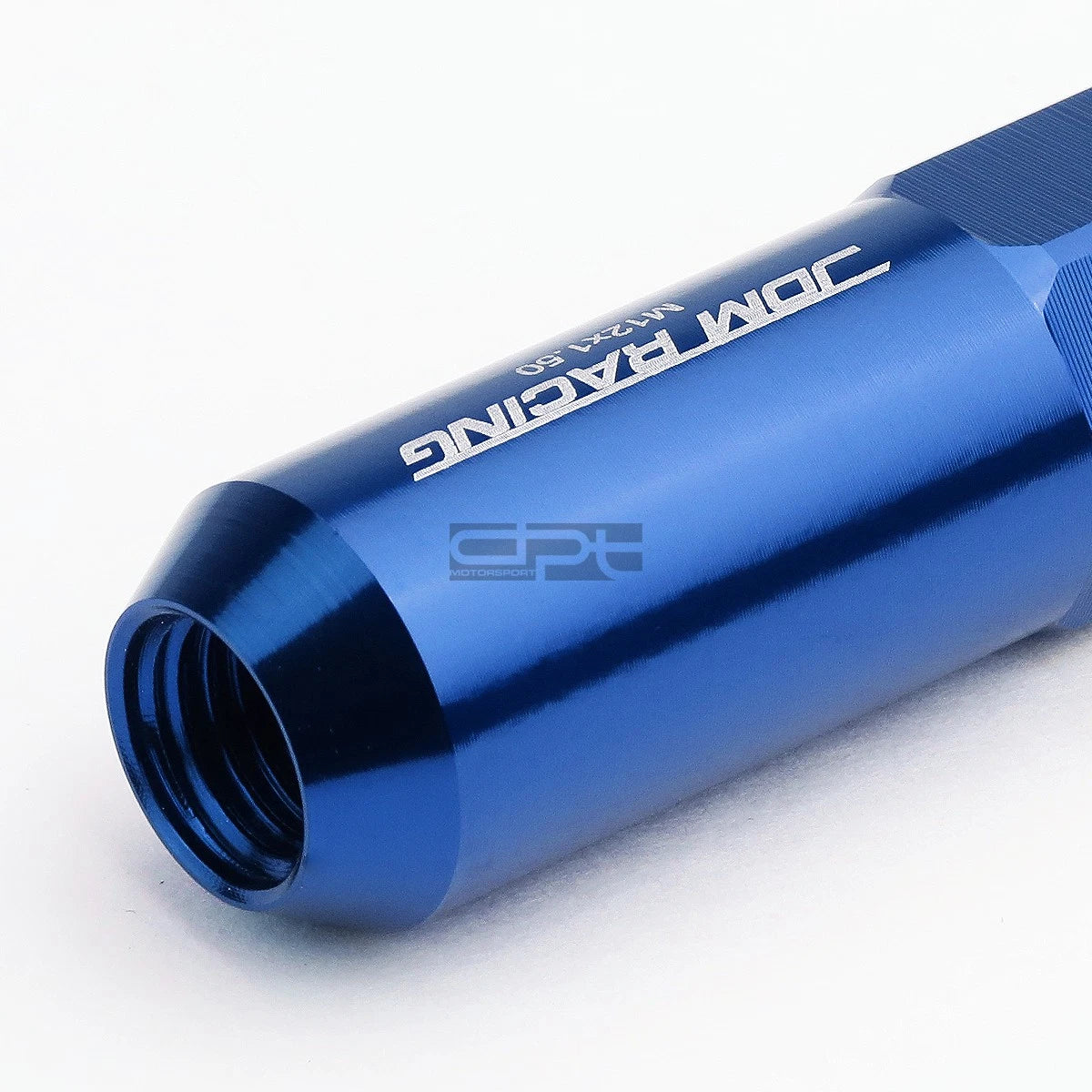 20 PCS M12X1.5 107MM Tall Blue Aluminum Spiked Cap Lug Nuts + Adapter
