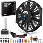 12" Slim Electric Radiator Fan Relay Kit for Universal Applications (2010–2023)