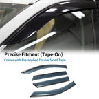 Set of 4 Window Deflectors for Toyota bZ4X (2023–2024) - Black