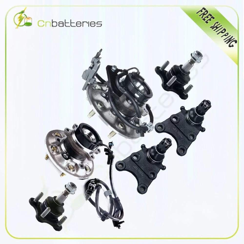 Set of 6 Front Upper Lower Ball Joints for Colorado Canyon (2004–2012)
