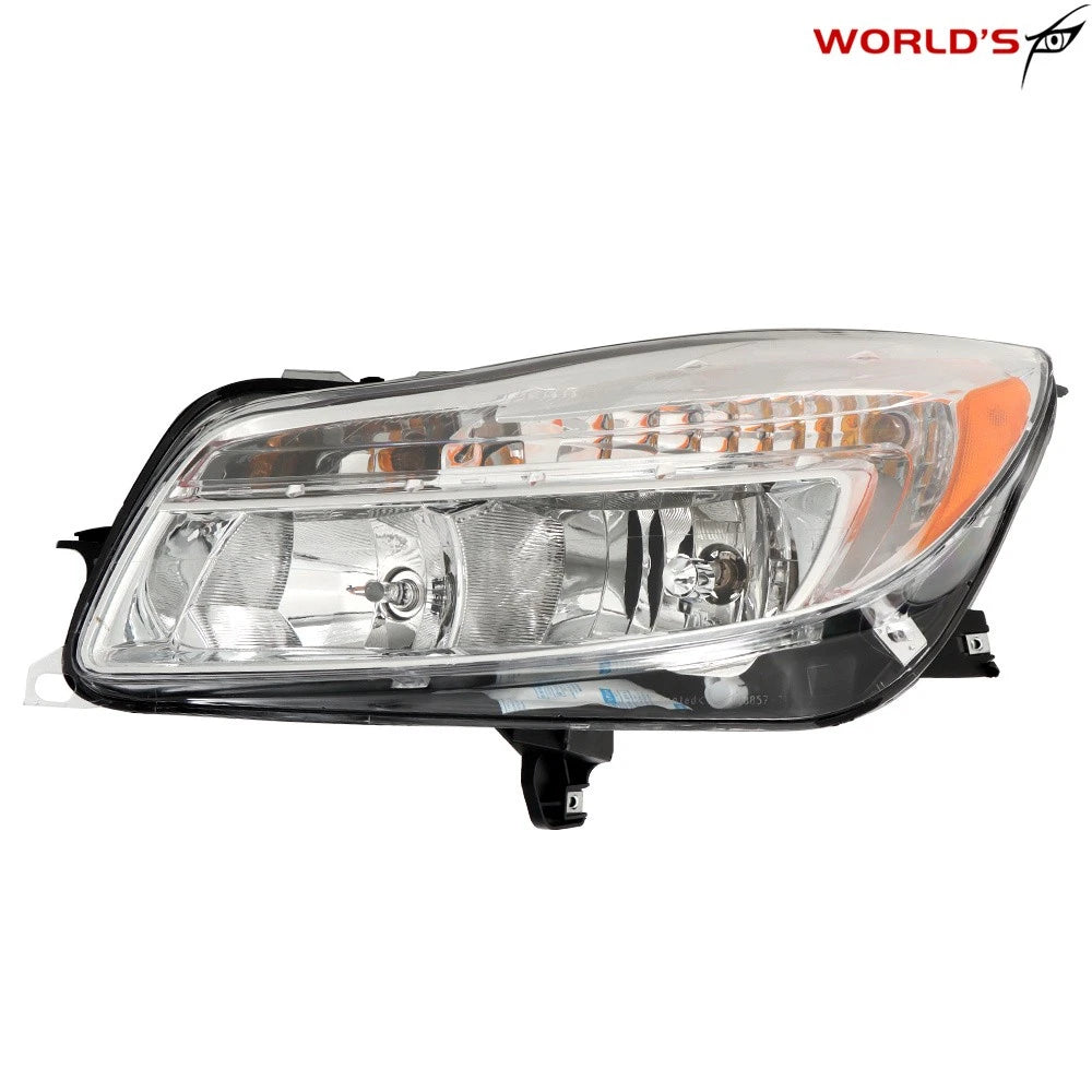 Headlight for Buick Regal (2011–2013) Halogen Chrome Housing Left Side