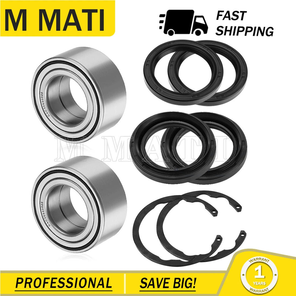 2X Front Wheel Bearing Kit for Kawasaki Bayou 300 400, Prairie 300 400 (1990–2006)