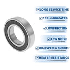 1 Pc 60/32DDU Deep Groove Ball Bearing P4 for Scooter Skateboard (32x58x13mm)