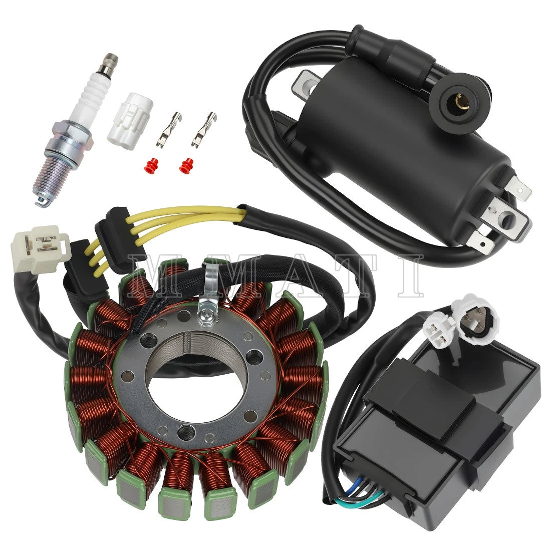 Generator Stator & Ignition Coil w/ CDI for Kawasaki Bayou 300 (1988–2004)