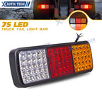 Rectangular Rear Tail Brake Backup Light for Boat Truck Van RV (—)