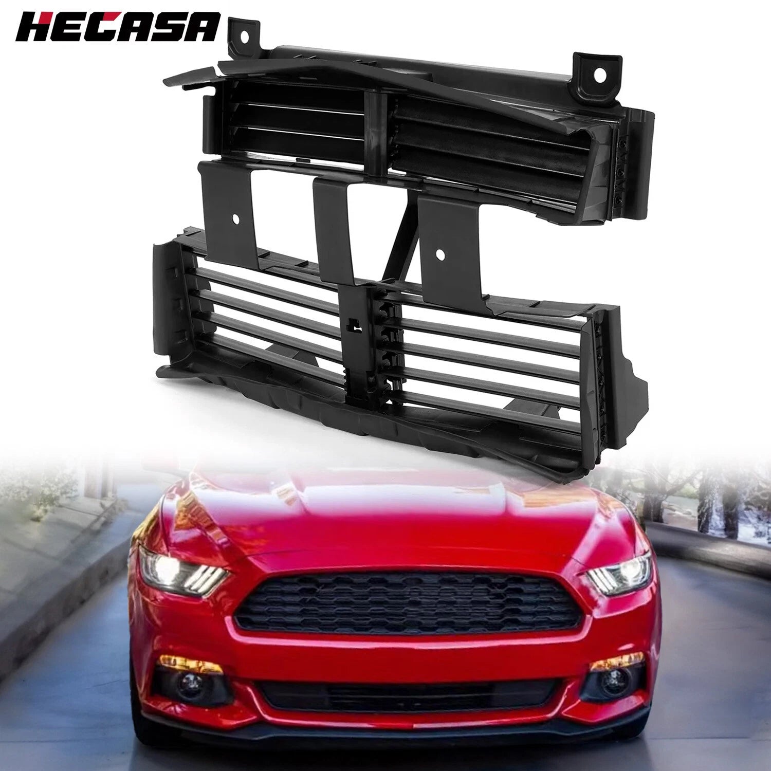Front Grill Radiator Shutter for Ford Mustang (2015–2017)