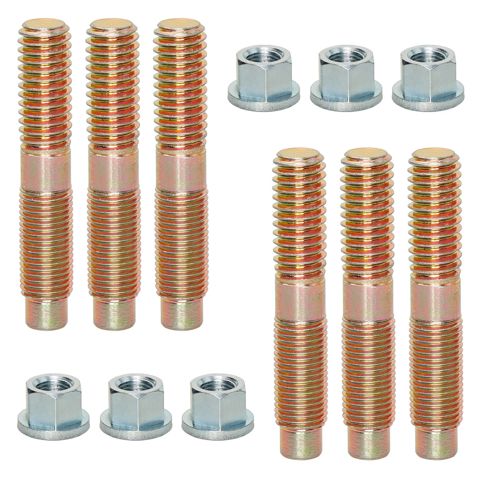Set of 6 Transfer Case Studs Nuts for Jeep YJ TJ (1984-2011)