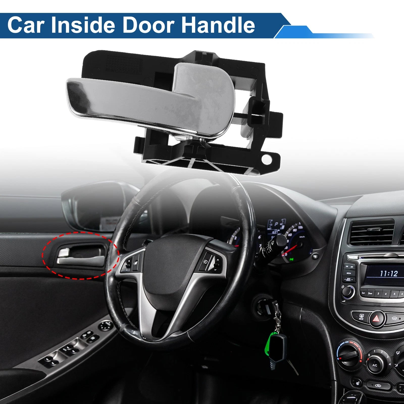 Front Driver Side Interior Door Handle for Nissan Qashqai J10 (2007–2013) No. 80670JD00E