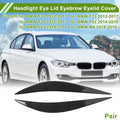 Headlight Eyebrow Eyelid Cover for BMW F32 (2012–2017) Carbon Fiber