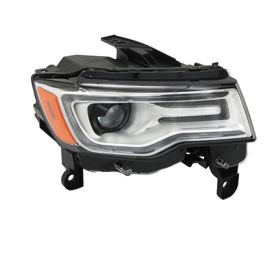 HID/Xenon Headlight Set for Jeep Grand Cherokee (2019–2021) Chrome Left + Right