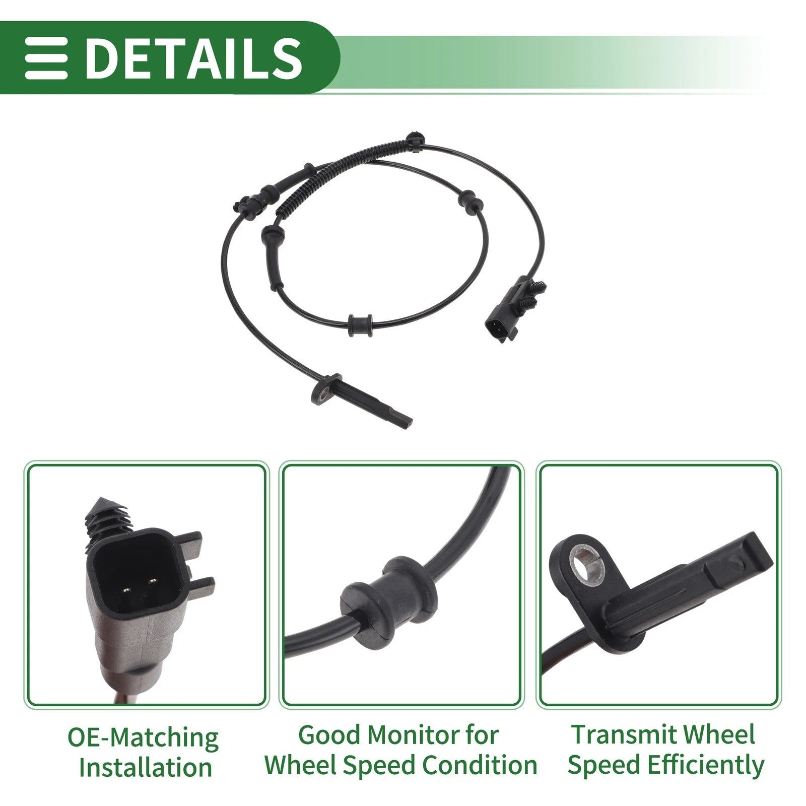 ABS Wheel Speed Sensor No. 68250887AB for Dodge Durango (2016–2020)