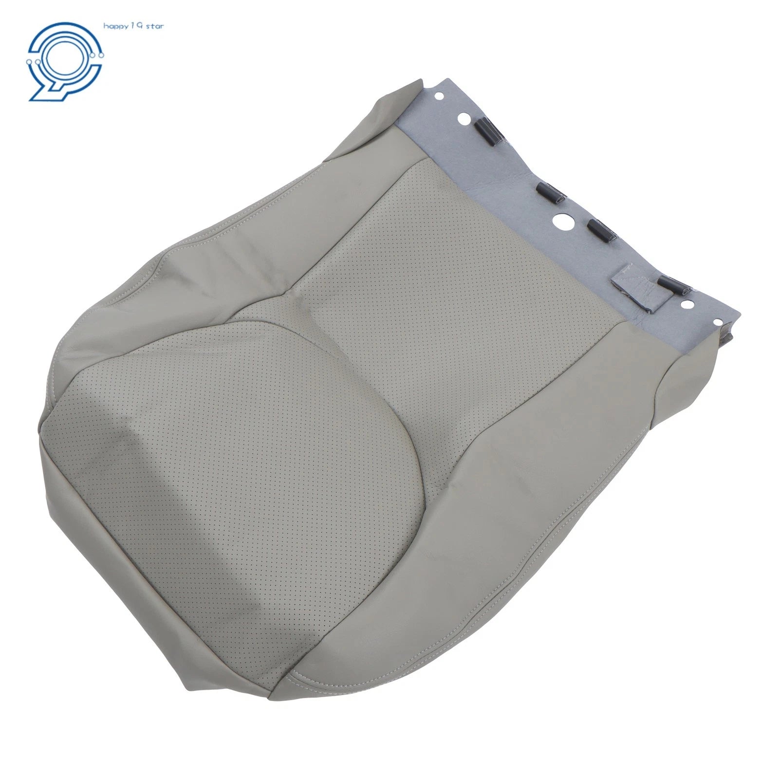 Driver Left Bottom Seat Cover for Toyota RAV4 (2006–2012) Gray Leather Perforation