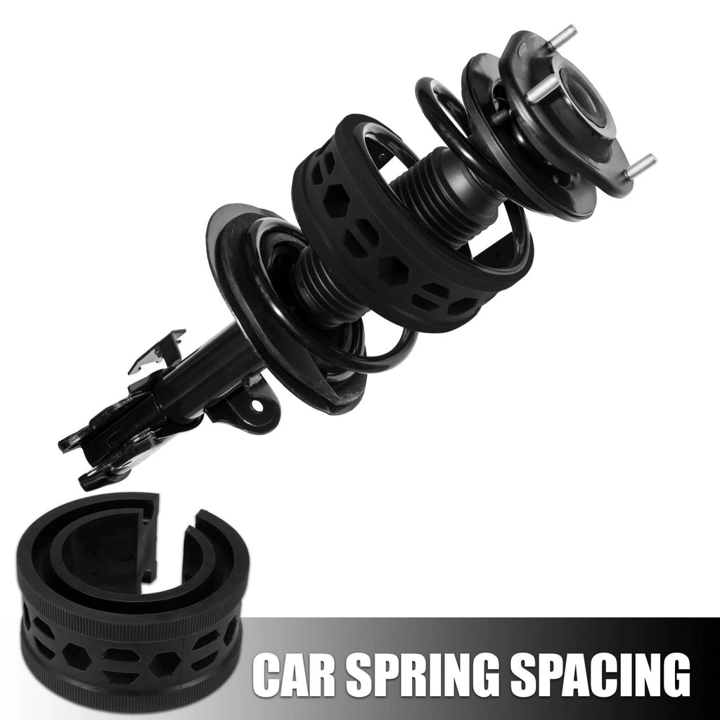 2X Black Coil Spring Rubber Buffer for Ford Chevy (Universal B+ Type)