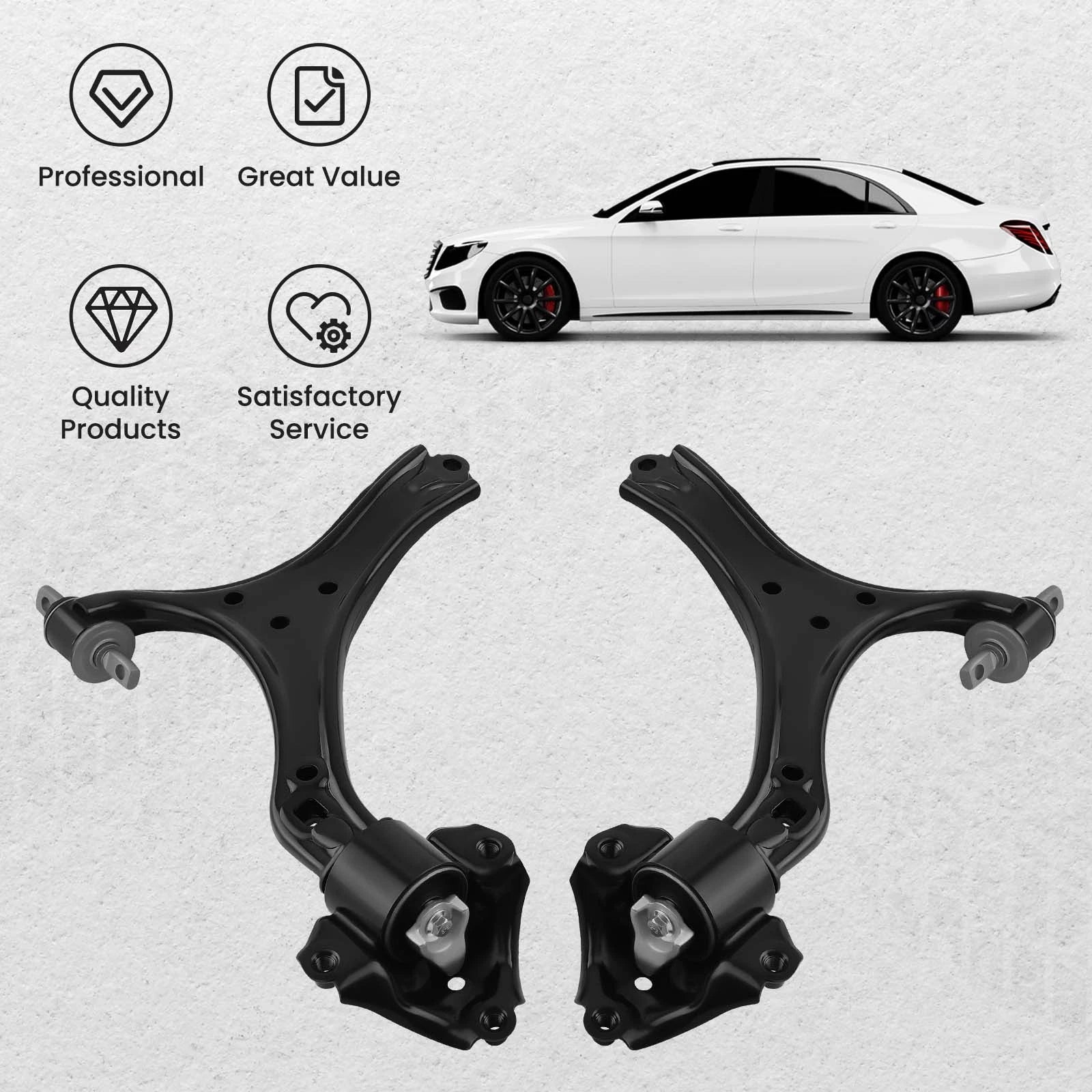 Front Lower Control Arm Set Left and Right for 2013-2017 Honda Accord (Pair)