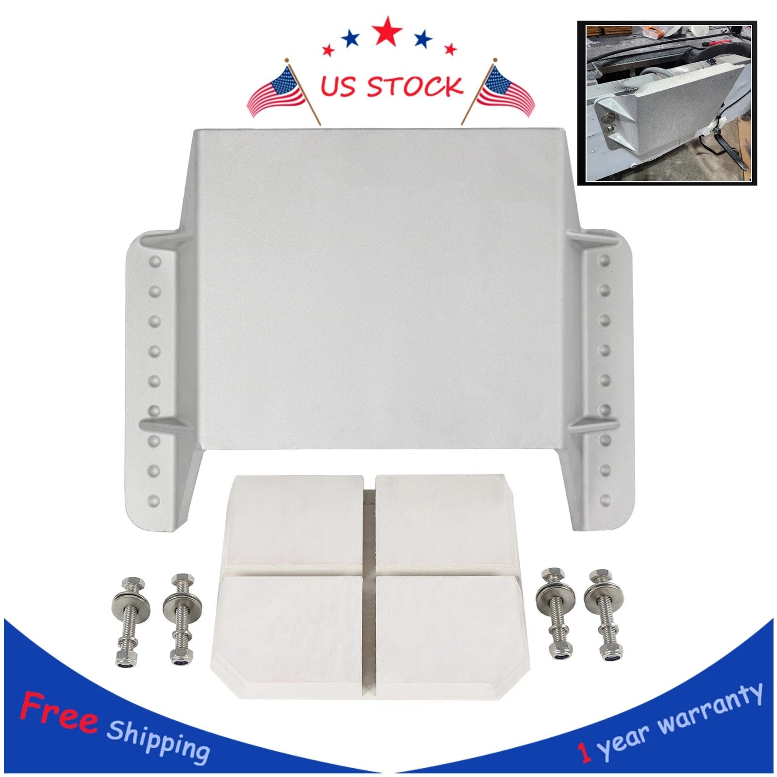 Jack Plate for Outboard Motors (4'' Setback)