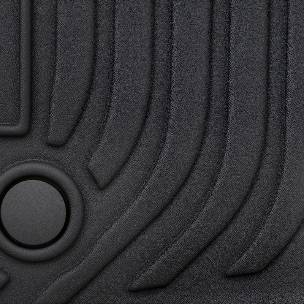 Set of 4 Black TPE Floor Mats for Ford F-250 F-350 F-450 SuperCrew (2012–2016)