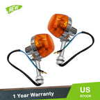2X Turn Signal Lights for Honda CT70 CT90 XL100 CB350 CM400 CB450 (1969–1982)