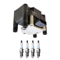 Set of 5 Ignition Coil & Spark Plug Kit for Civic Golf Jetta (L4)