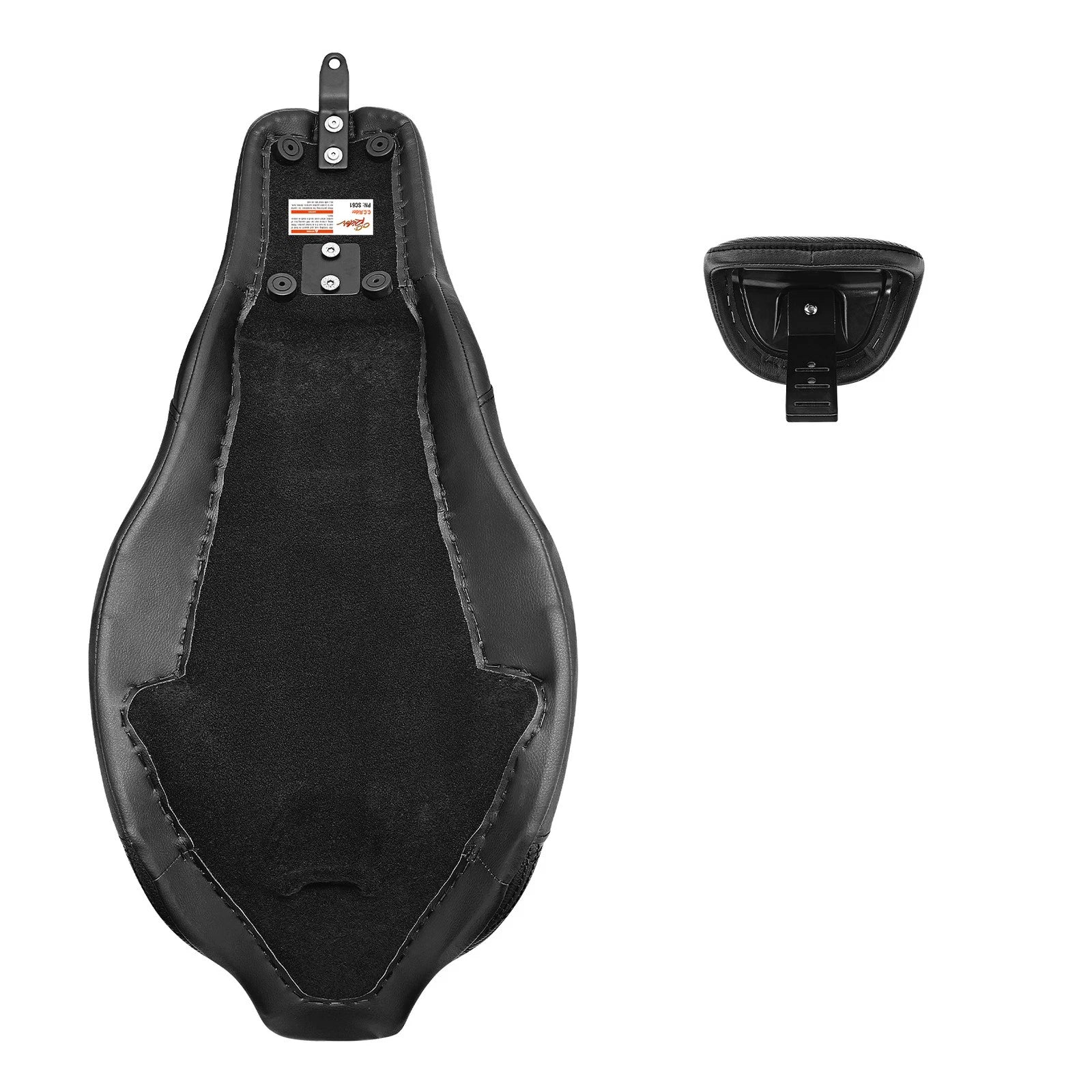 Rider Driver Passenger Seat for Harley Touring Road Glide (2008–2023) Black