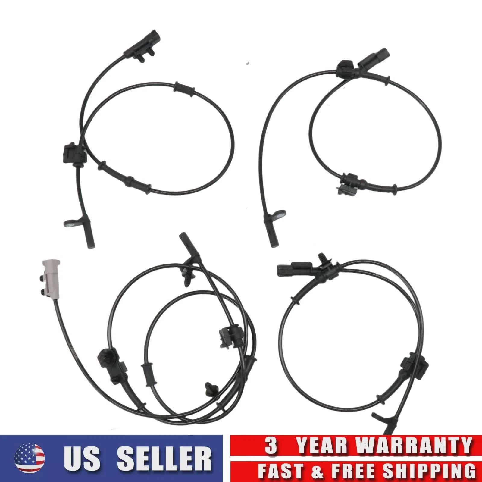 Set of 4 ABS Wheel Speed Sensors for Charger Challenger 300 (2015–2022)