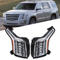Pair of LED Headlights Assembly for Cadillac Escalade (2015–2020) Chrome