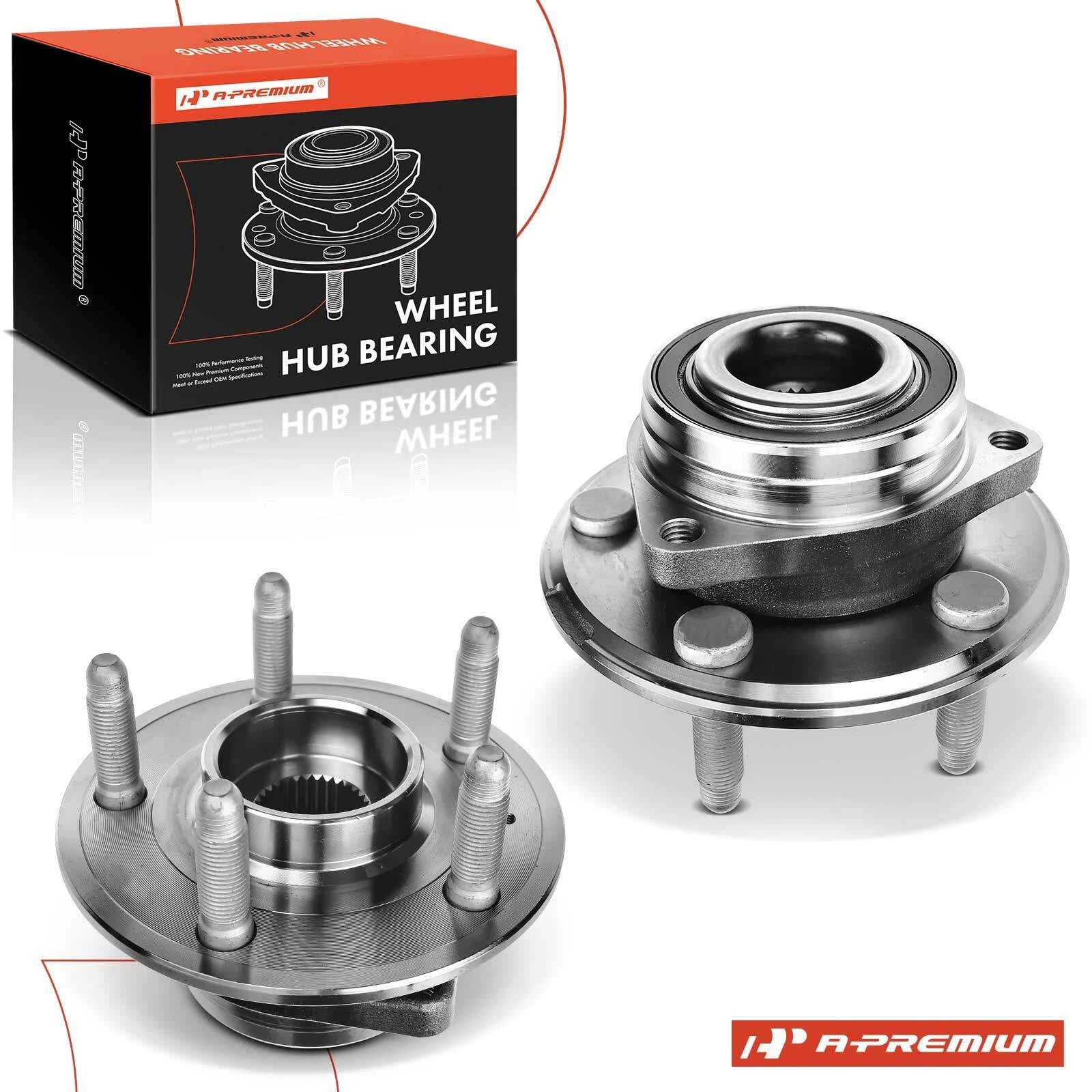 2X Wheel Hub & Bearing Assembly for Chevy Camaro (2012–2015)
