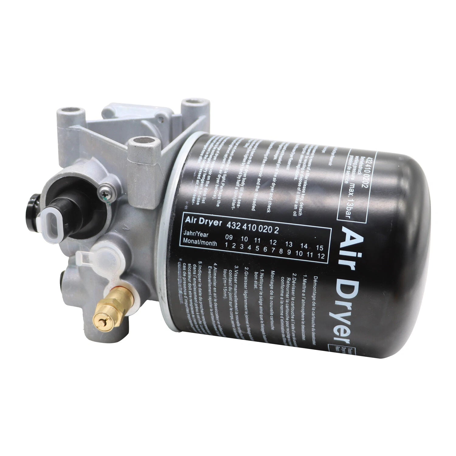Air Dryer 12V for Meritor Wabco 1200 Series (Replaces 4324130010, R955205, 065691)