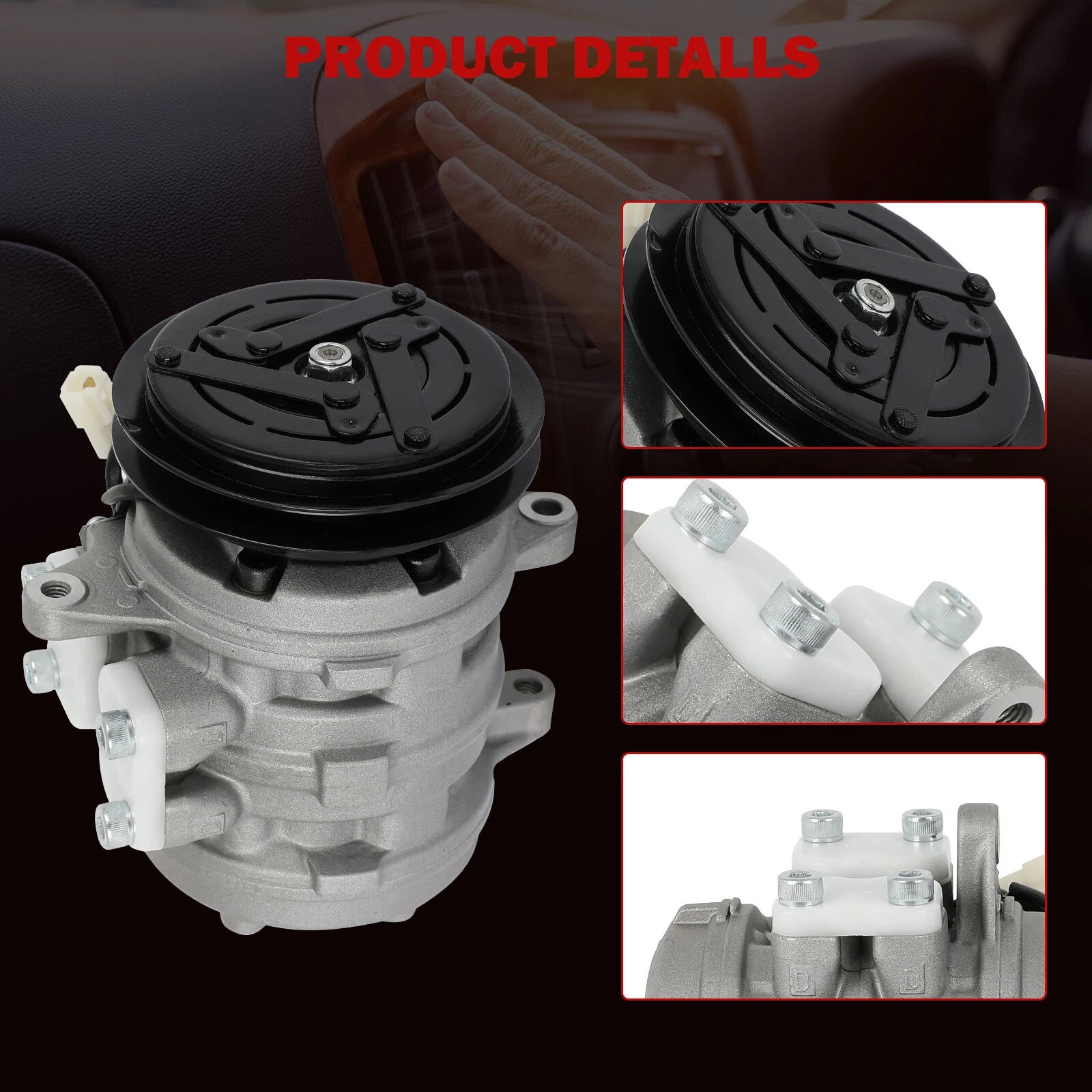 A/C Compressor with Clutch for Chevy Sprint Tracker Suzuki Samurai X-90
