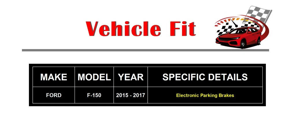 Drilled Brake Rotor Discs and Pads Kit for Ford F-150 (2015-2017)