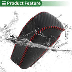 Gear Shift Knob Cover for Mazda CX-30 (2020–2022) Black Carbon Fiber Red