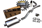 2.5" Aluminized Exhaust Kit for Jeep Wrangler TJ (2001–2006) - Borla Tip