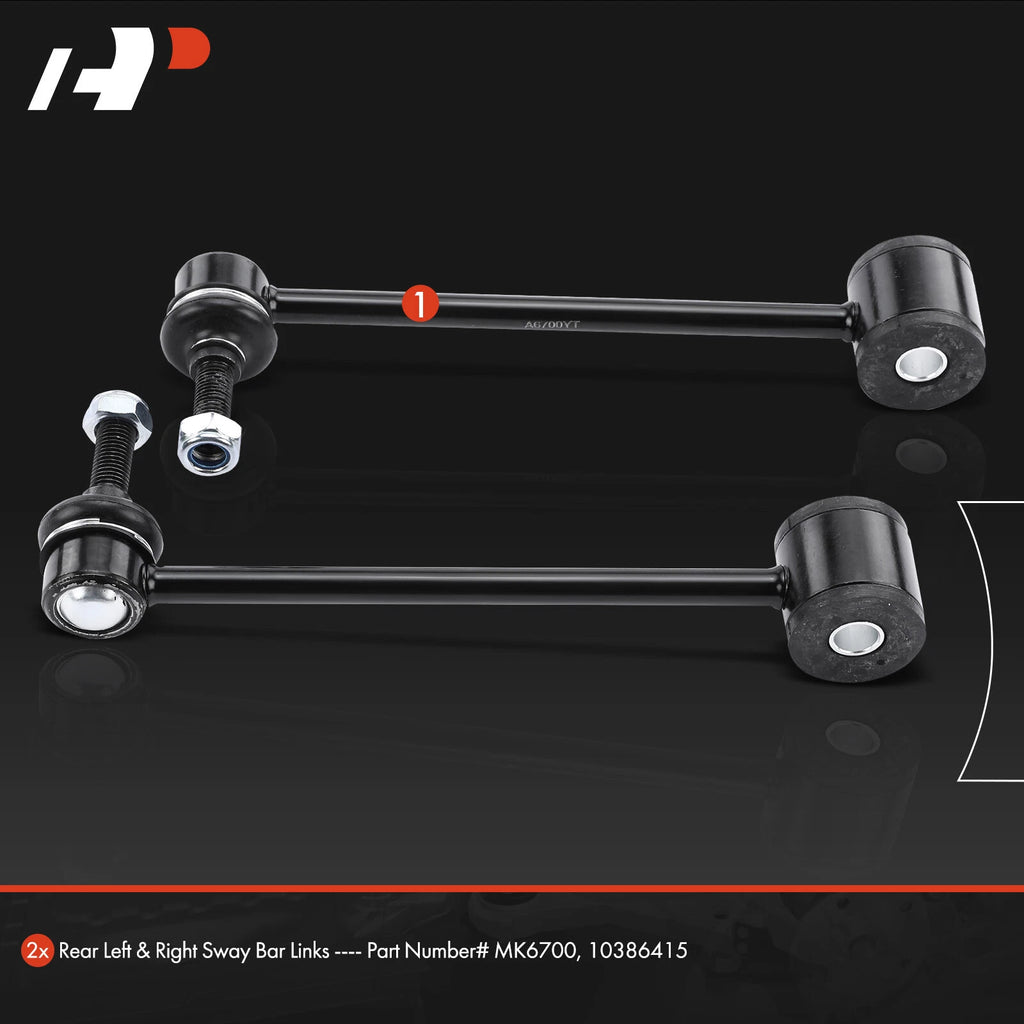 2X Rear Sway Bar Link for Jeep Wrangler (2007-2017)