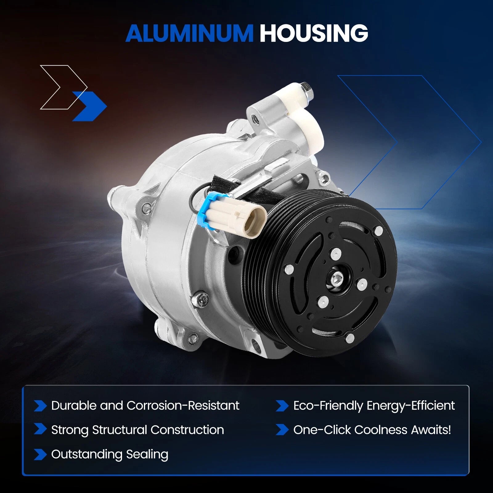 AC Compressor w/ Clutch for Chevrolet Trax 1.4L (2013–2022) Buick Encore Sonic