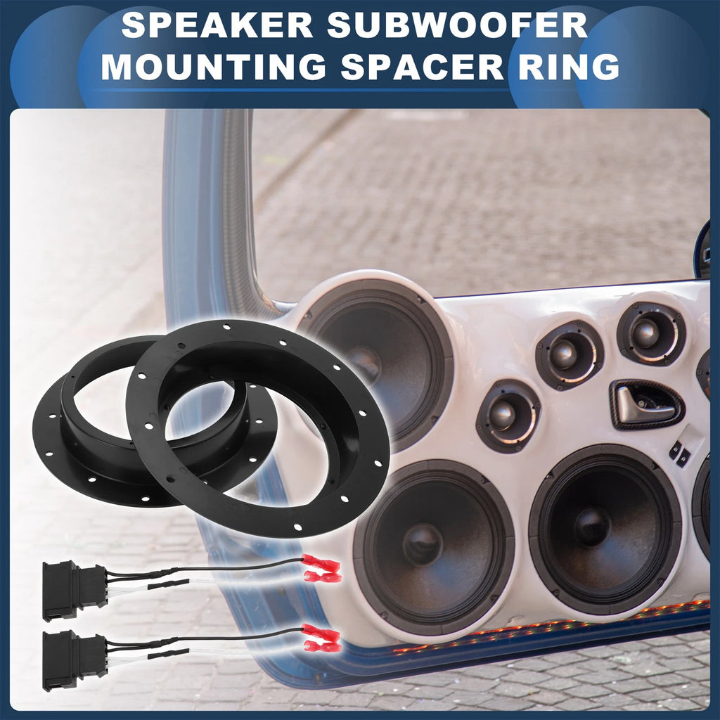 Set of 2 Speaker Spacer Rings for Volkswagen 