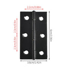 Set of 4 Mini Flat Hinges for Jewelry Chest (60x36mm)