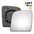 Left Upper Side Mirror Glass w/ Back Convex Heated for Ford Transit 