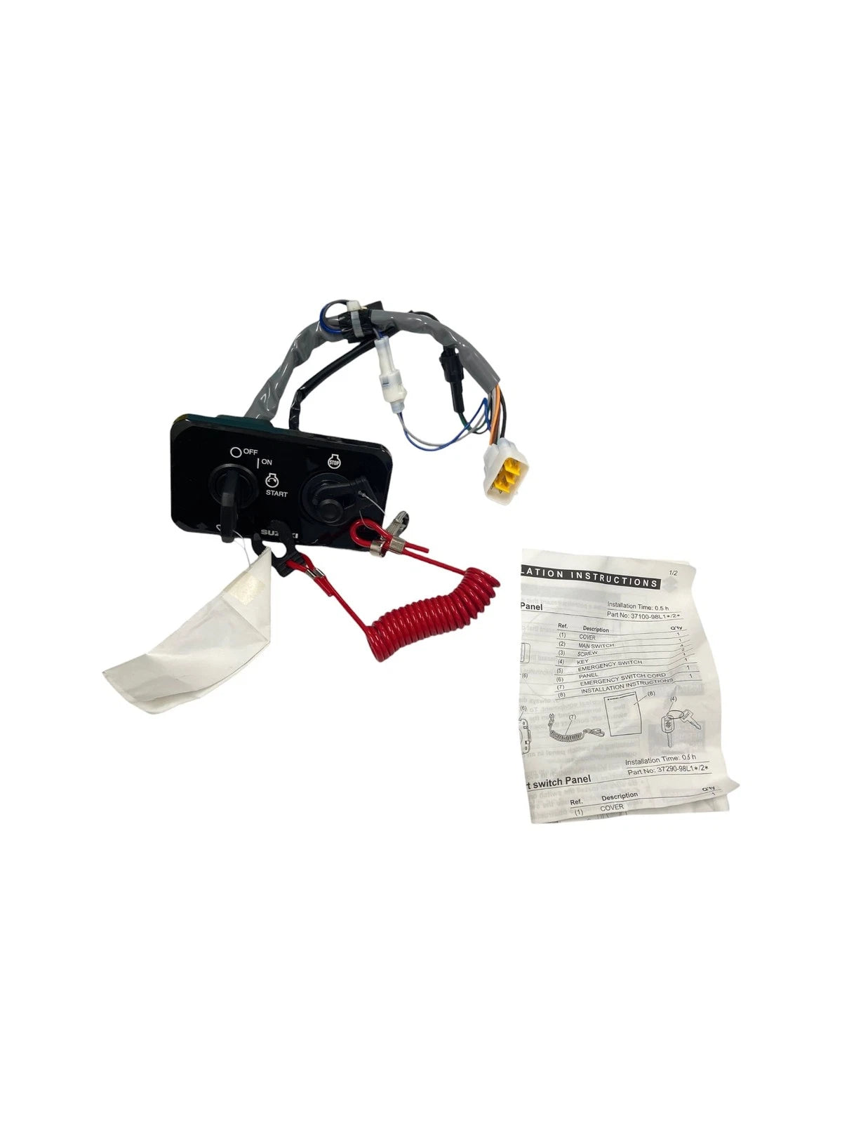 Horizontal Key Switch Panel for Suzuki (37100-98L20)