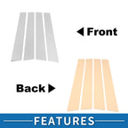 Set of 4 Door Pillar Window Trim for Kia Soul (2011–2013) Chrome