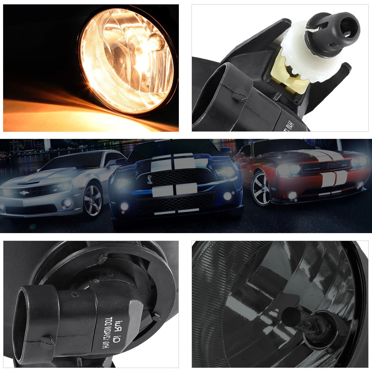 Set of 2 Smoked Lens Bumper Fog Lights for Tacoma/Solara/Tundra/Sequoia (2004–2013)