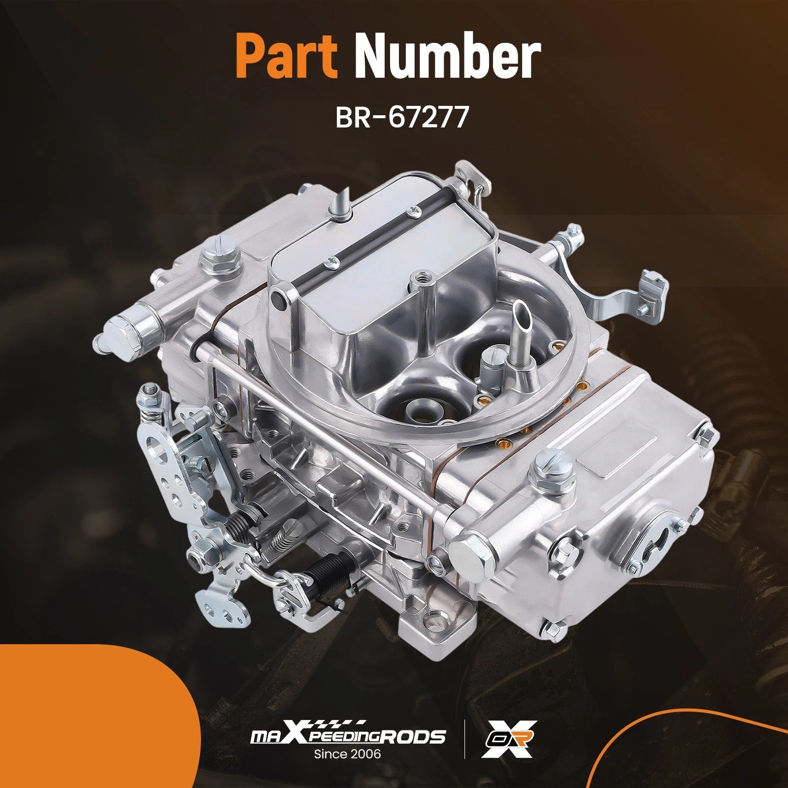 4 Barrel Carburetor for BR-67277 650 CFM Manual Choke (Year Range)