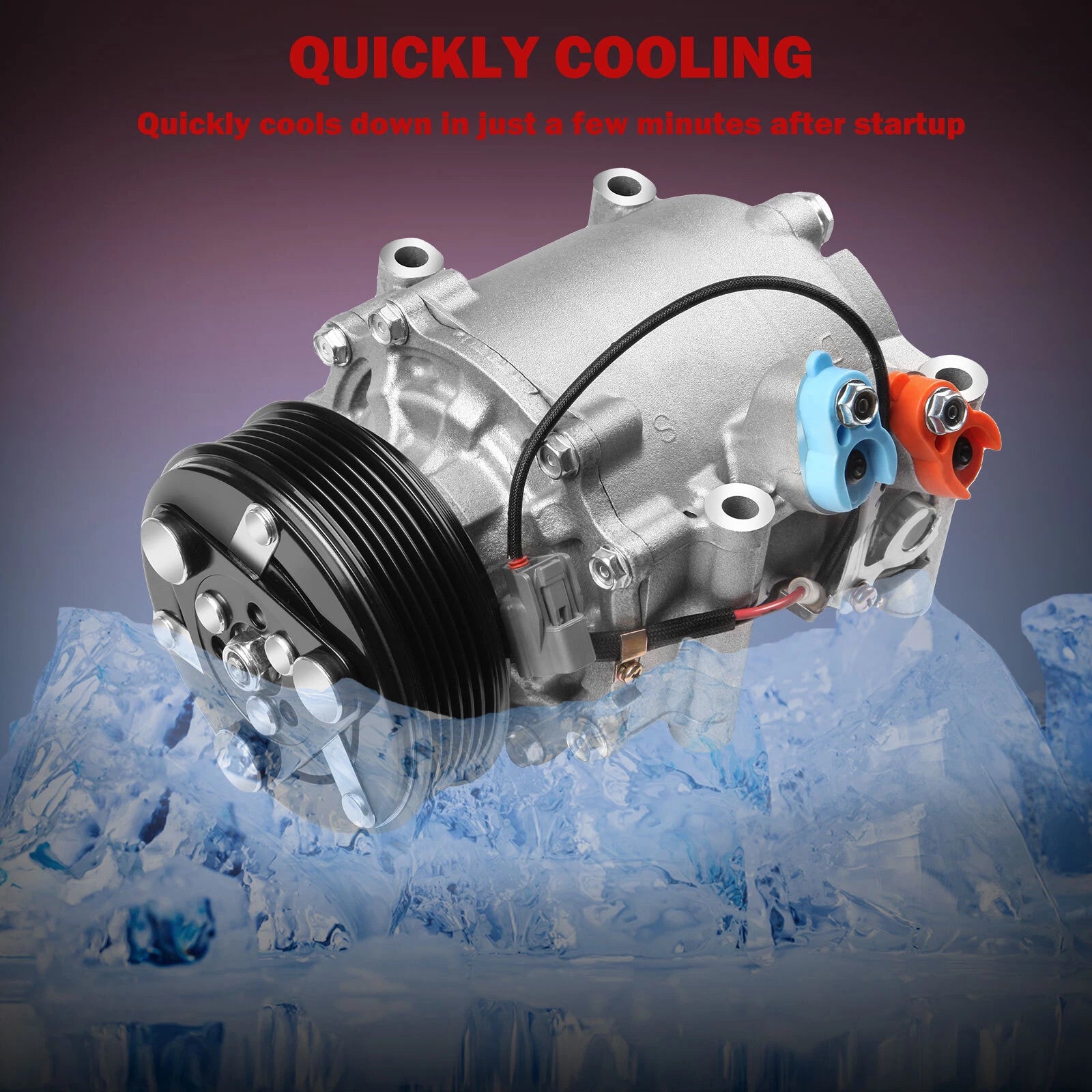 A/C Compressor with Clutch for Honda Civic 1.7L (2002–2005)