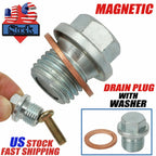 Magnetic Oil Pan Drain Plug Bolt with Washer Gasket Seal for Cars Trucks (MDP541S)