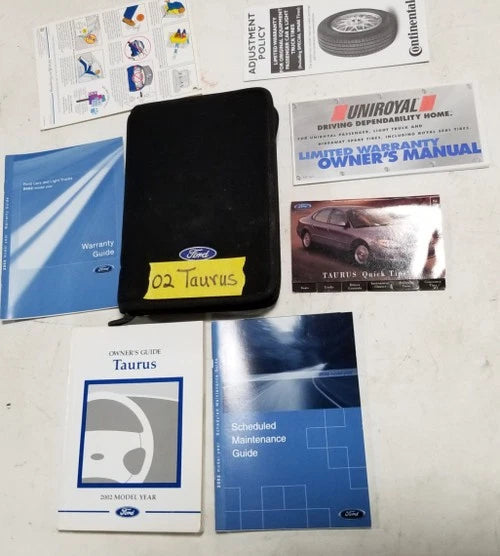 Owners Manual Kit for Ford Taurus (2002) OEM with Case