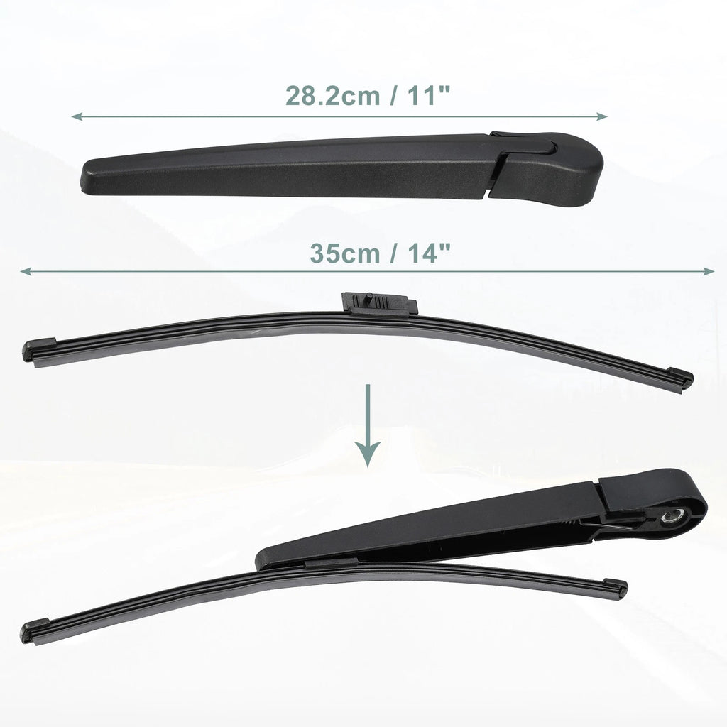 Set of 2 Rear Wiper Blade Arms for BMW 3 Series E91 (2004–2013)