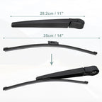 Set of 2 Rear Wiper Blade Arms for BMW 3 Series E91 (2004–2013)