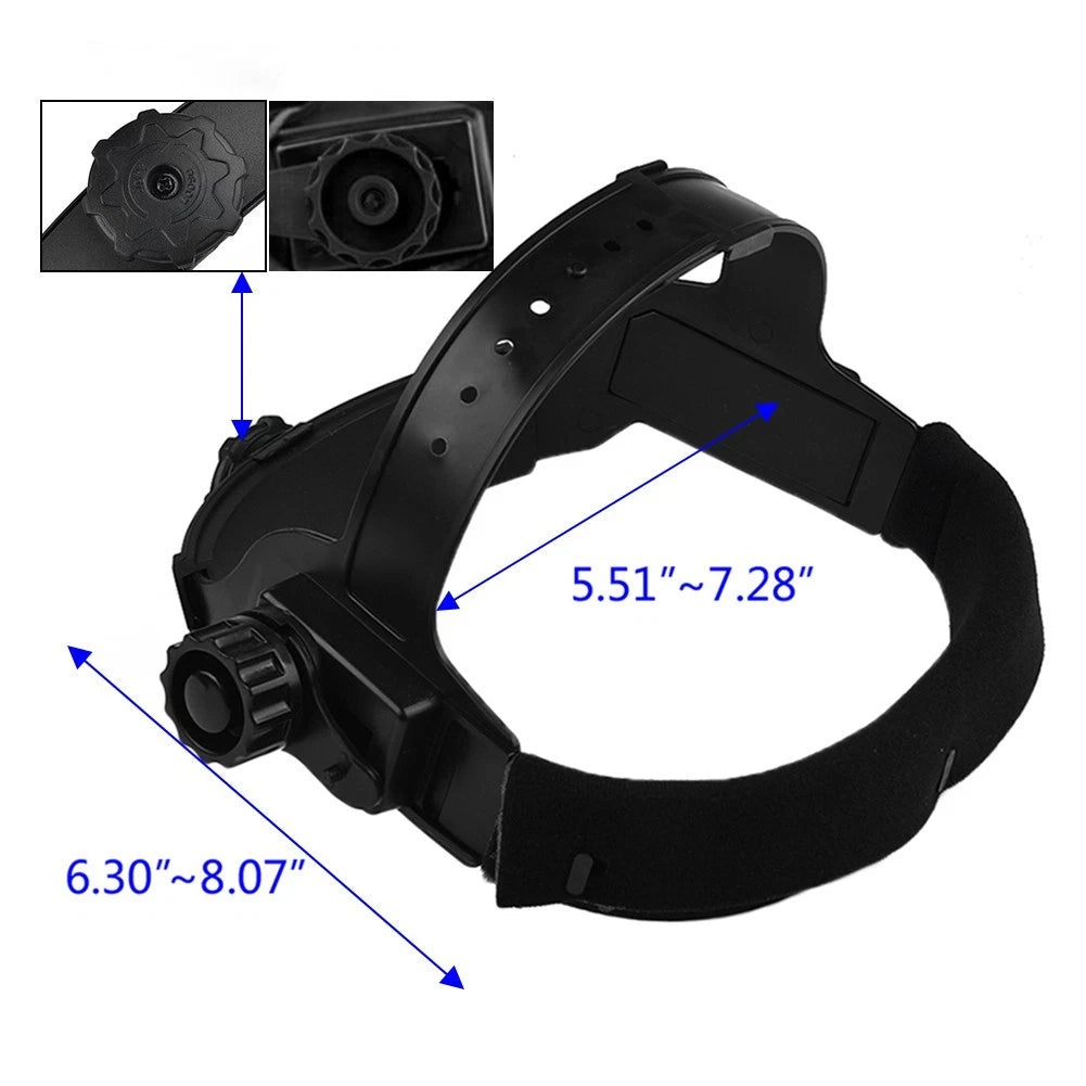 Adjustable Headgear for Darkening Welding Helmet XL/XXL (ABS Plastic)