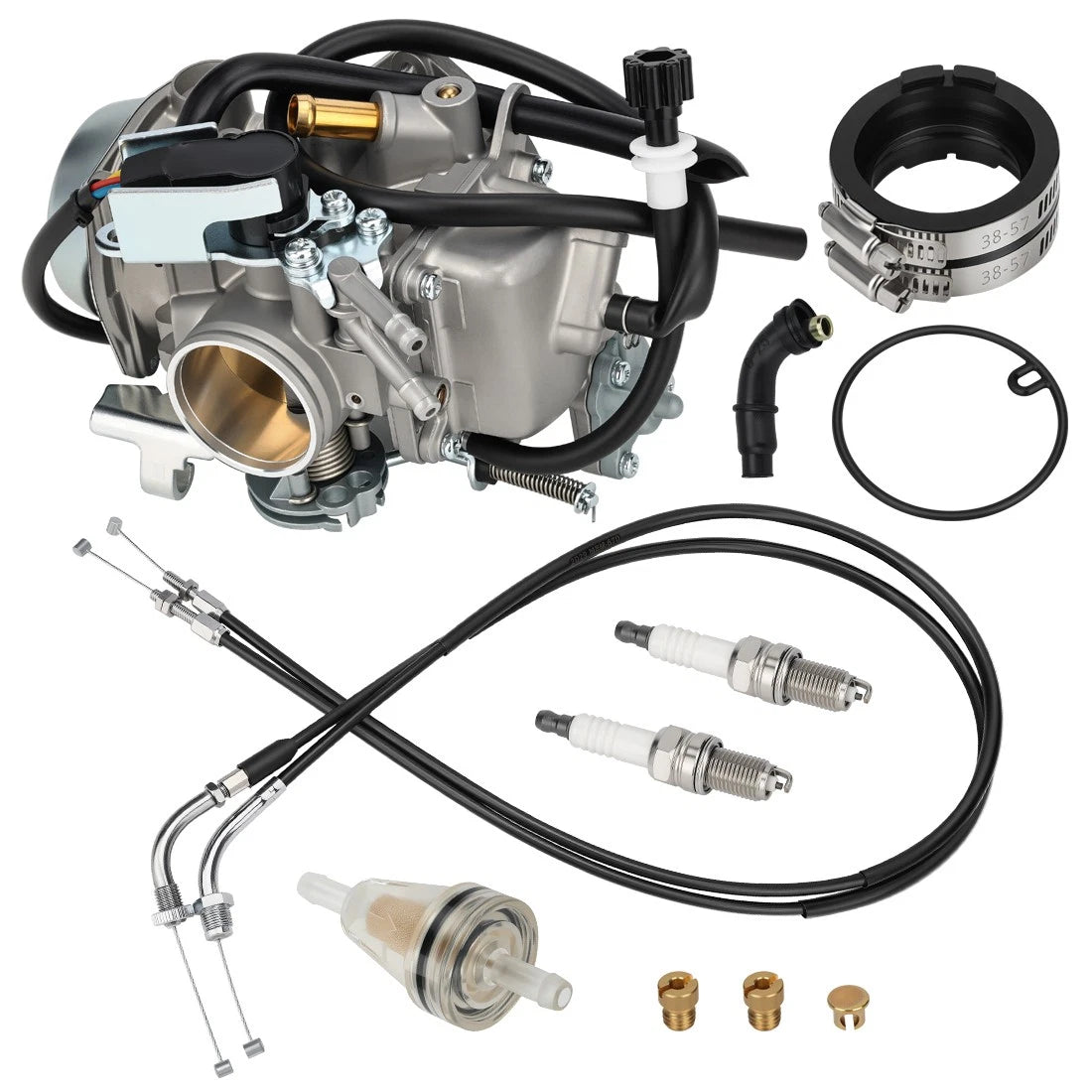 Carburetor Assembly for Honda VTX1300C (2004–2009) w/ Intake Boot & Throttle Cable